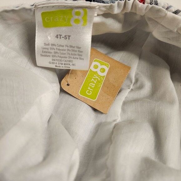 Crazy 8 Kids Plaid Newsboy Cap 4T-5T Cotton & Polyester Blend - Picture 5 of 6